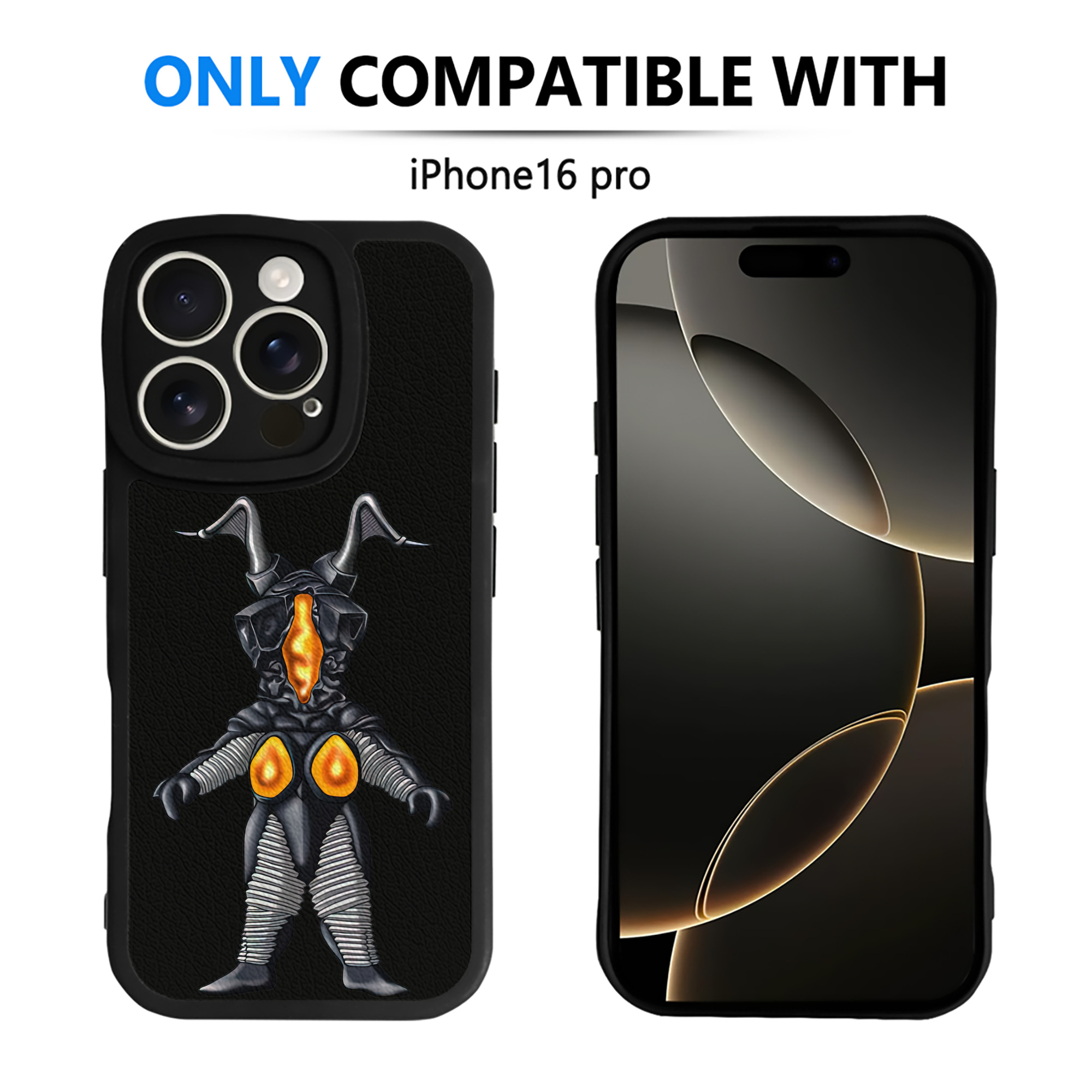 （画像用） ウルトラマン Ultraman 【iPhone 16シリーズ対応】シリコンスマホケース（レザー調） 材質：シリコン